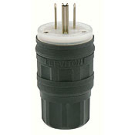 LEVITON Electrical Plugs Eb Wguard Str8 Blade Plug 15A125V 14W47-B